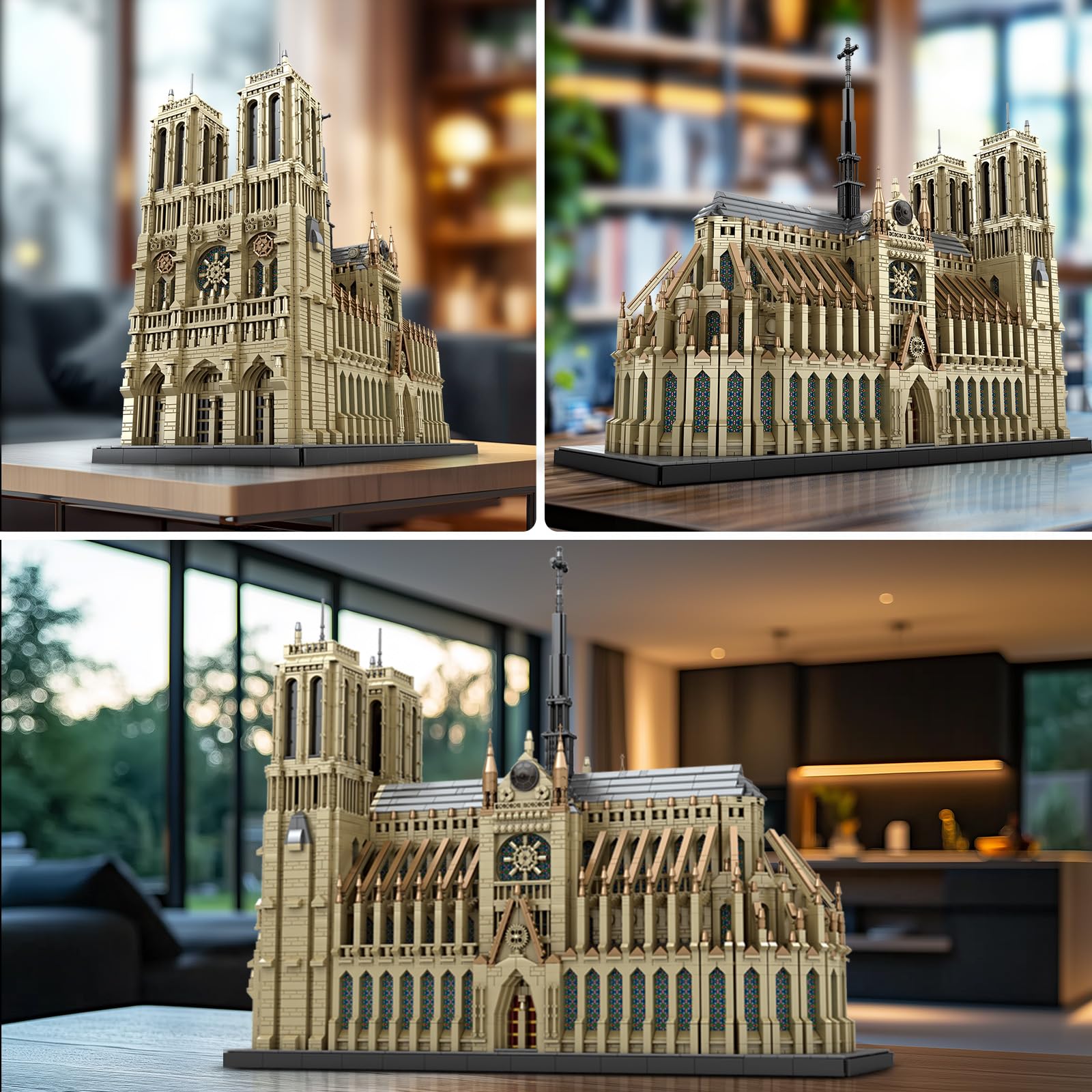 Reobrix Architecture Notre-Dame de Paris Building Kit, Large Model